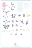 Butterfly Wishes (CjS-80) - Clear Jelly Stamping Plate
