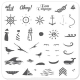 By the Sea (CjS-6) - CJS Small Stamping Plate