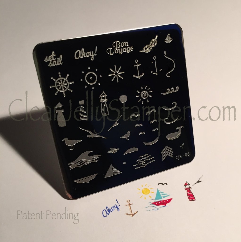 By the Sea (CjS-6) - CJS Small Stamping Plate