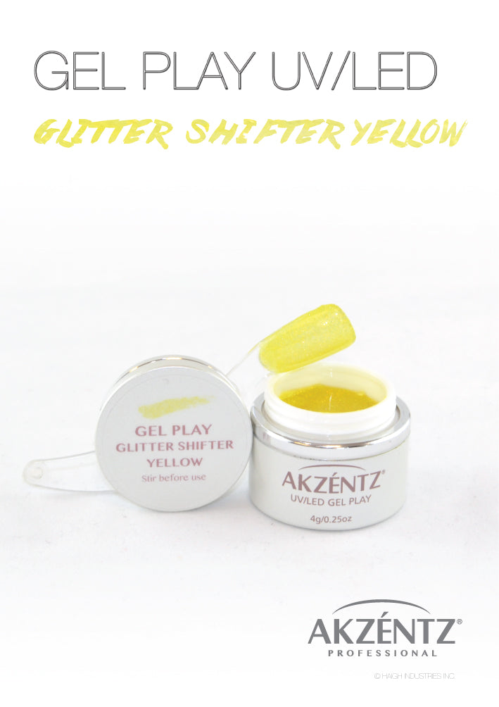 Glitter Shifter Yellow - Akzentz Gel Play UV/LED Secondary image