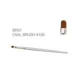 Oval Gel Brush #108 - Akzentz Brush - LuvNailz
