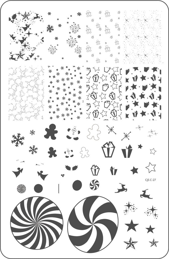 Pretty Paper - Candied (CjS C-27)  - Clear Jelly Stamping Plate Secondary image