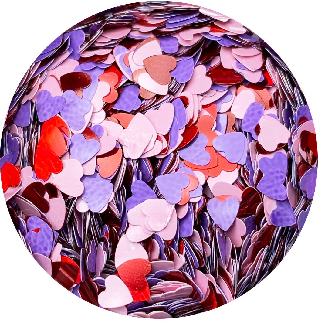 Candy Hearts Glitter