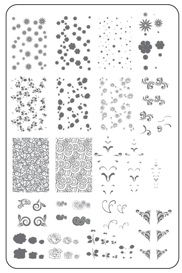 Chantel's Finishing Touches (CjS LC-38) - Clear Jelly Stamping Plate Main image