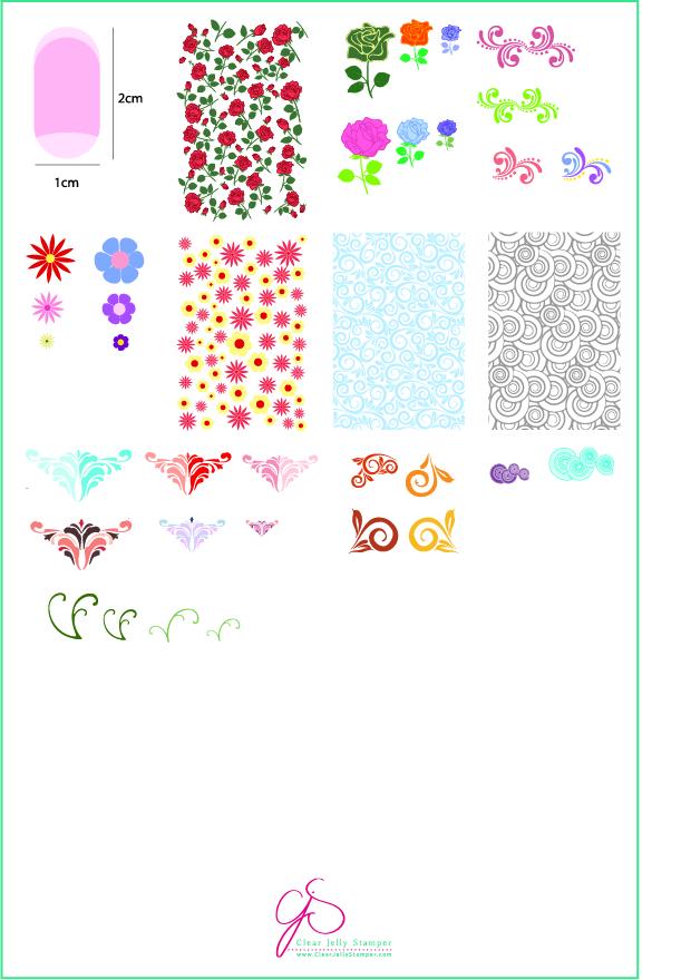 Chantel's Finishing Touches (CjS LC-38) - Clear Jelly Stamping Plate Secondary image