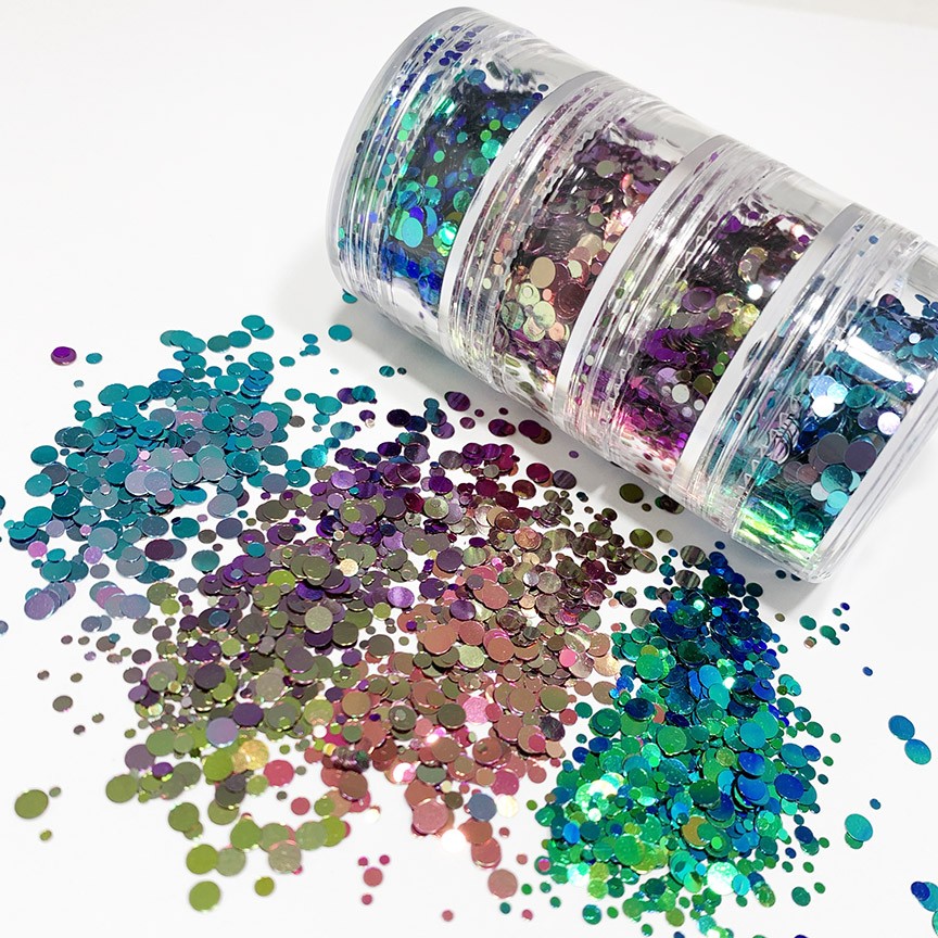 Chameleon Glitter Tower Set of 4