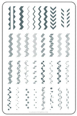 Chantel's Chevrons (CjS LC-36)   - Clear Jelly Stamping Plate