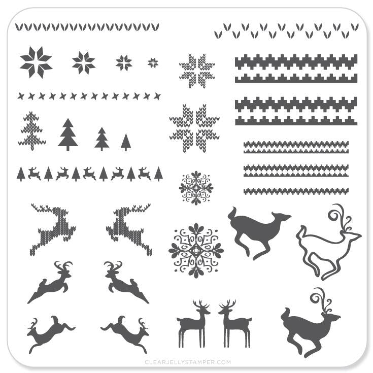Christmas Sweater (CjSC-02) - CJS Small Stamping Plate