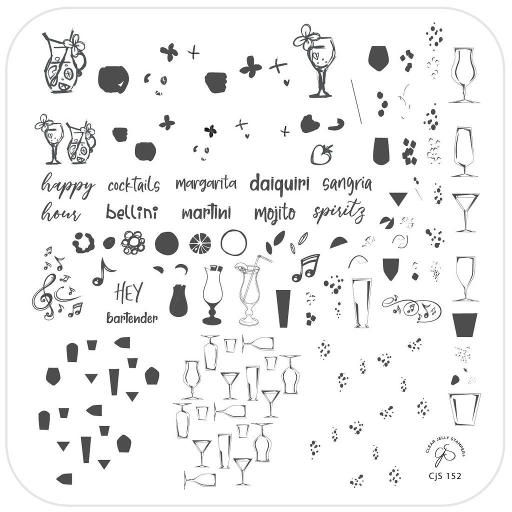 Hey Bartender (CjS-152) - CJS Medium Stamping Plate