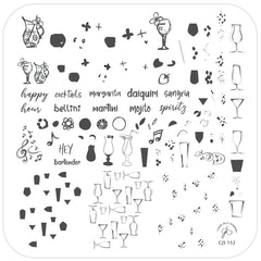 Hey Bartender (CjS-152) - CJS Medium Stamping Plate