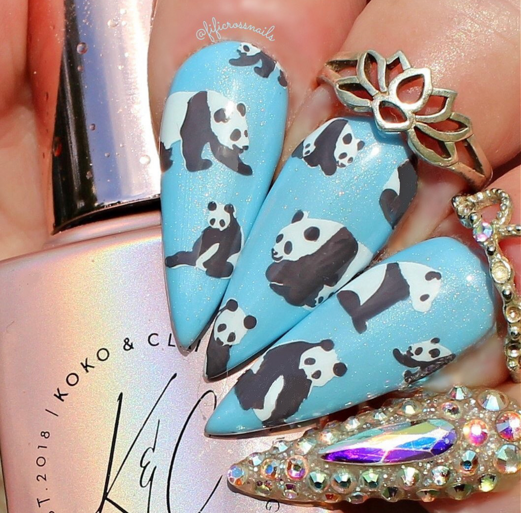 Playful Panda (CjS-216) - Clear Jelly Stamping Plate