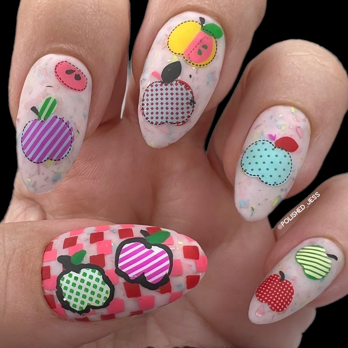 Patterned Spring ONE (CjS-285)  Steel Nail Art Stamping Plate