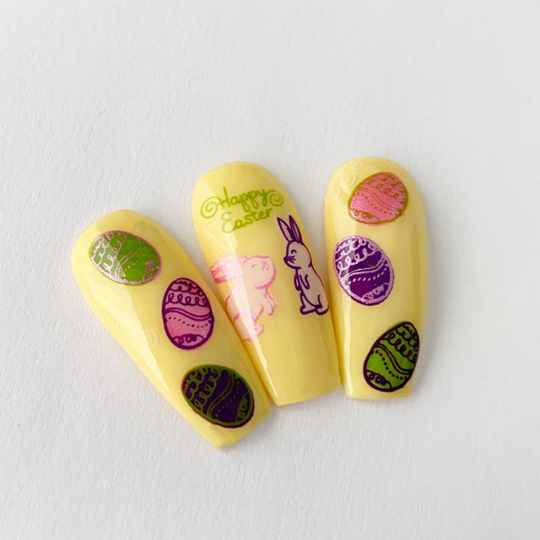 Easter Doodle (CjSH-52)  - CJS Medium Stamping Plate