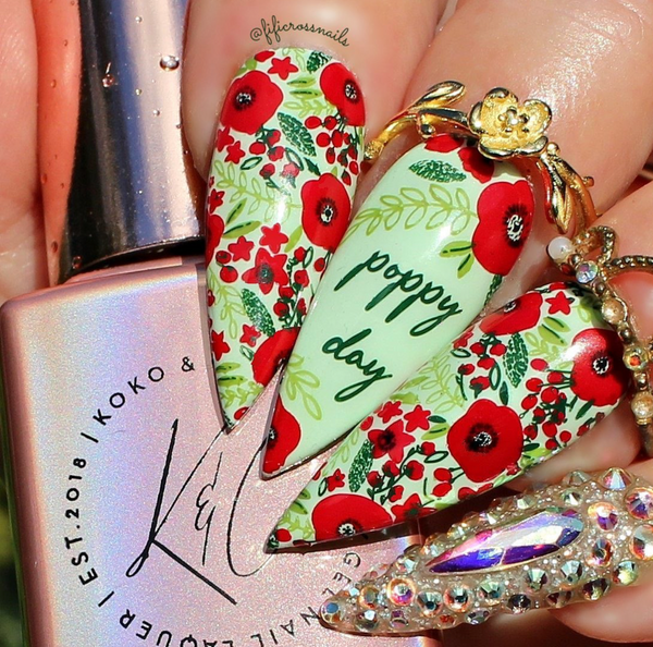 Poppy Day (CjSH-71) - Clear Jelly Stamping Plate