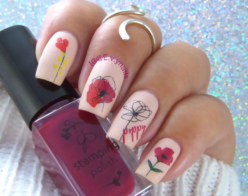 Poppy Day (CjSH-71) - Clear Jelly Stamping Plate