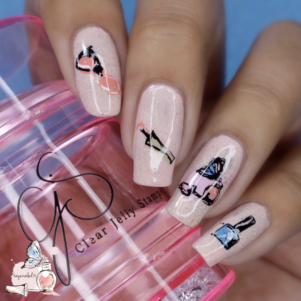 Kaye's Fashion Flavor (CjSLC-77)  - Clear Jelly Stamping Plate