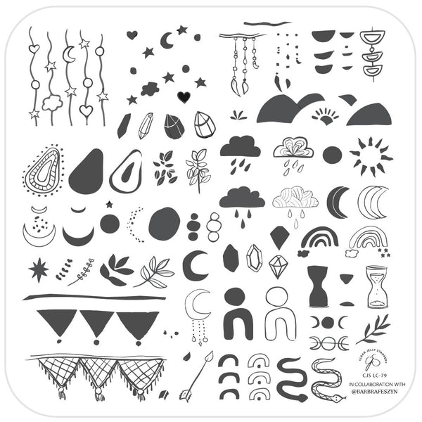 Sun Bloom (CjSLC-79) - CJS Medium Stamping Plate