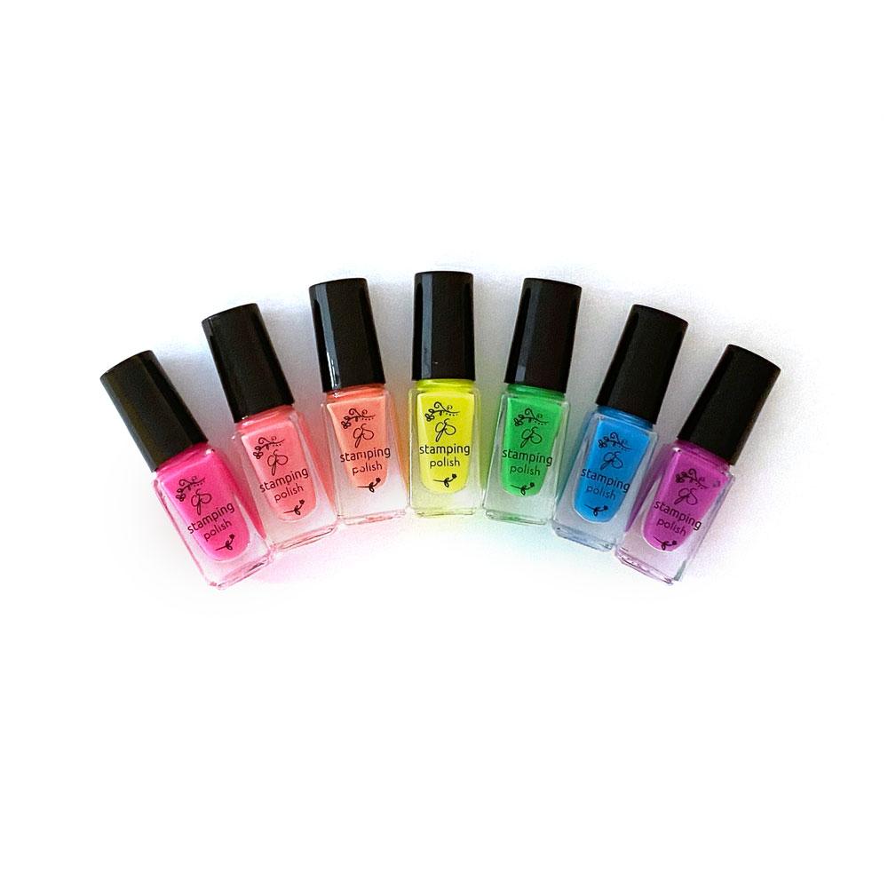 Neon Stamping Polish Kit (7 Colors) Main image