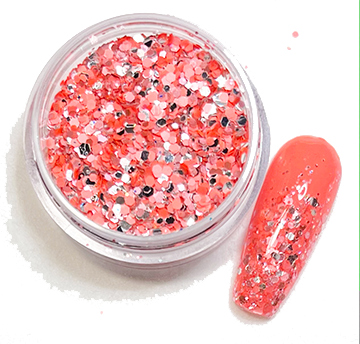 Coral Crush Confetti Glitter