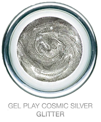 Glitter Cosmic Silver Metallic- Akzentz Gel Play UV/LED