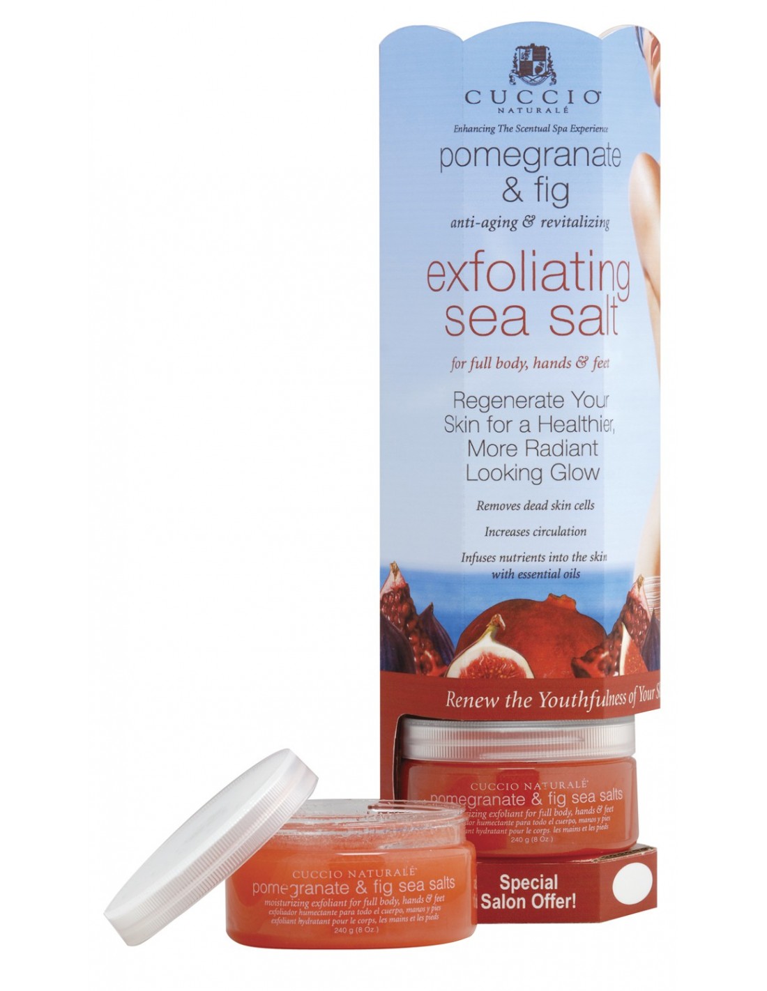 Exfoliating Sea Salts - Pomegranate & Fig- Retail Tower Main image