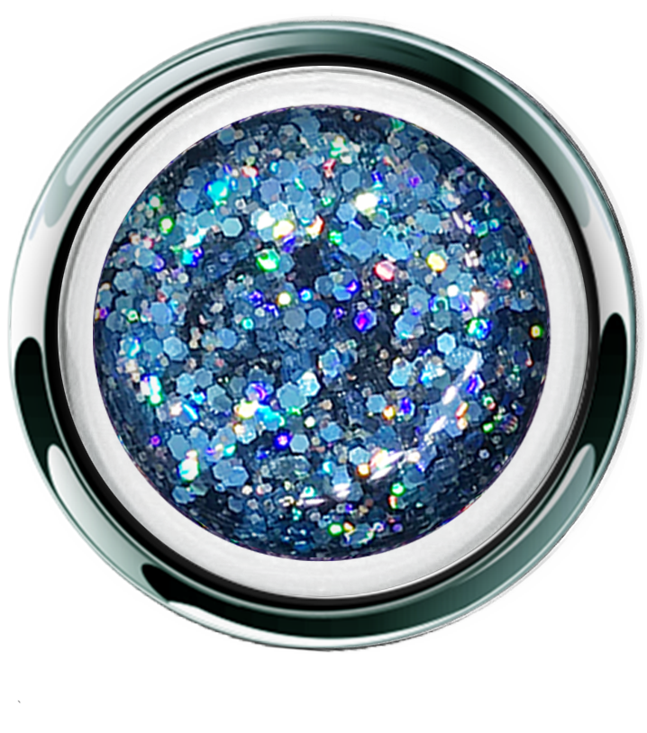 Blue Crush Glitter Gel - Akzentz Gel Play UV/LED Main image