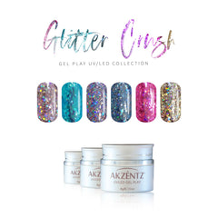 Gold Crush Glitter Gel - Akzentz Gel Play UV/LED