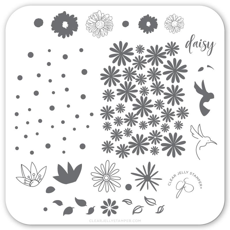 Daisy Do, Daisy Don't (CjS-113)  - CJS Small Stamping Plate