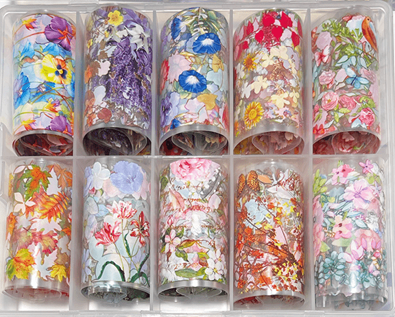 Dried Flowers Foil Set - 10pc