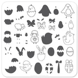 Easter 3 (CjSH-08) - CJS Small Stamping Plate