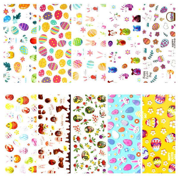 Easter Eggs & Chocolate Bunnies Foil Set - 10pc