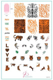 Wild Kingdom – Eye of the Tiger (CjS-214)  - Clear Jelly Stamping Plate