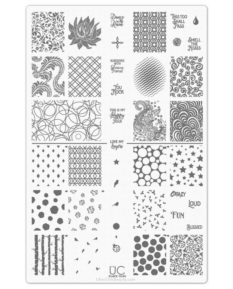 Collection 12 - Uber Chic Stamping Plates