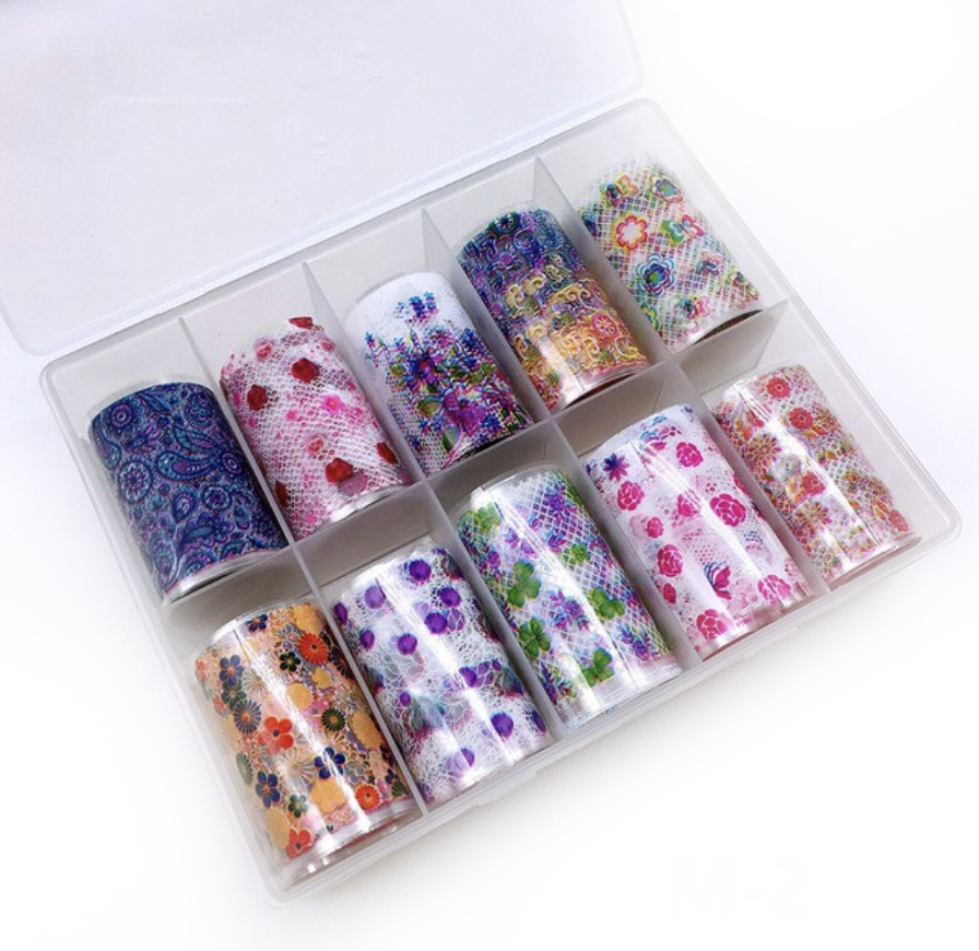 Flowers Fishnet Foil Set Main image