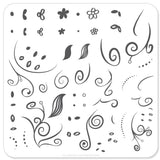 Floral Swirl 1 (CjS-13) - CJS Small Stamping Plate