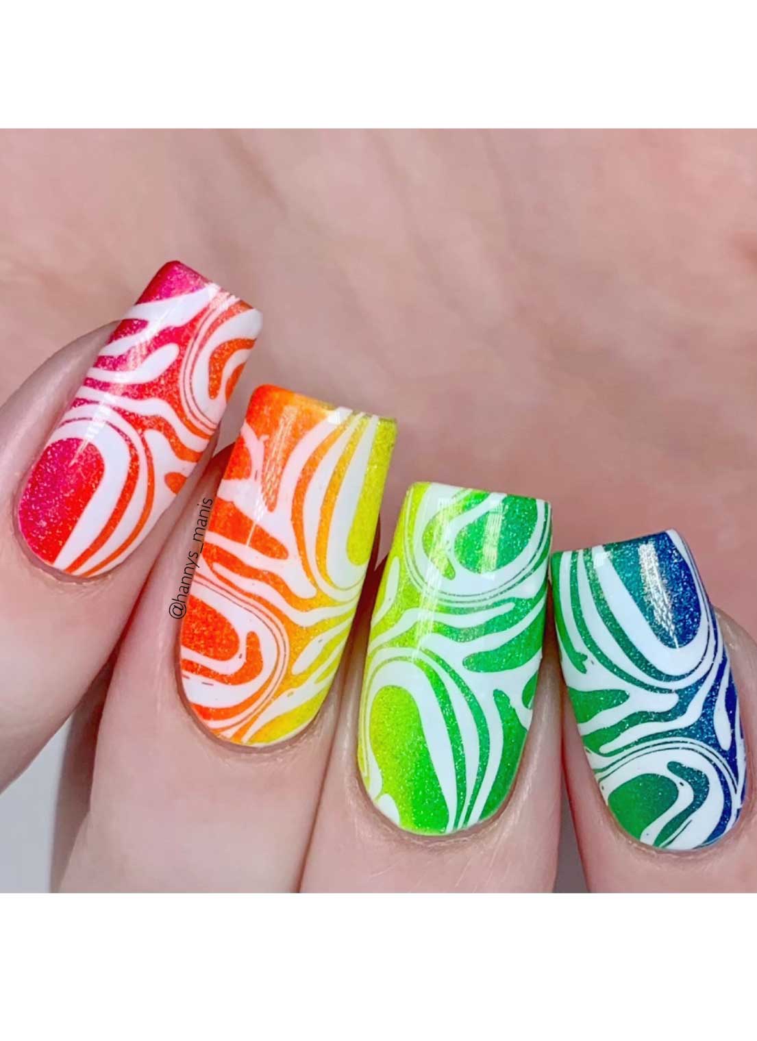 Fluid Movement - Liquid Textures - Uber Chic Mini Stamping Plate Secondary image