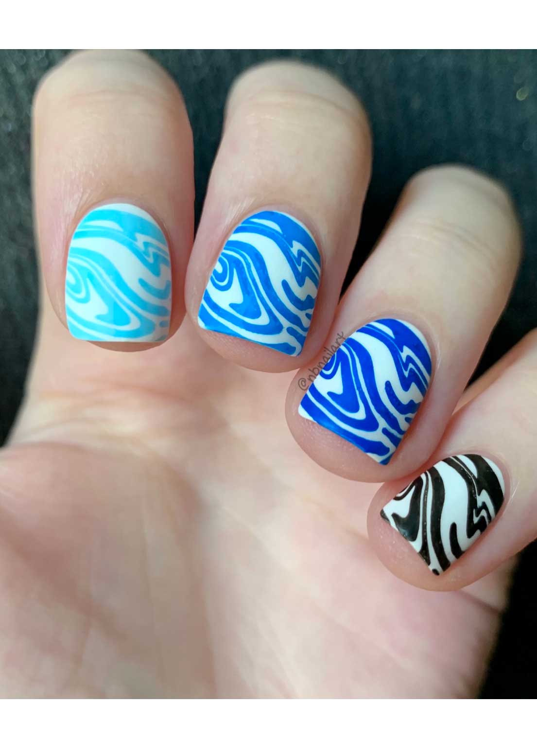 Fluid Movement - Liquid Textures - Uber Chic Mini Stamping Plate