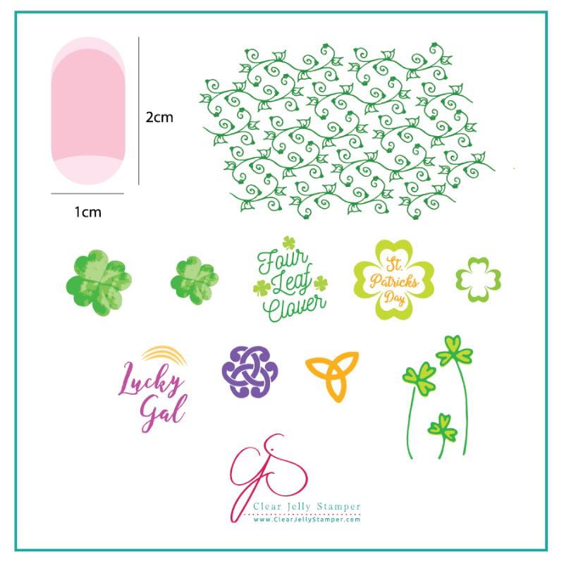 Four Leaf Clover (CjSH-18) - CJS Small Stamping Plate