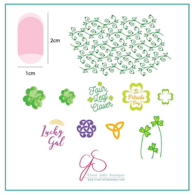 Four Leaf Clover (CjSH-18) - CJS Small Stamping Plate