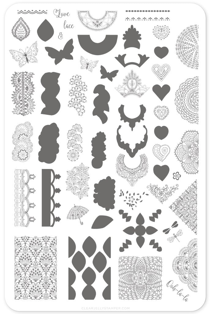 Frill Seeker (CjS V-13) - Clear Jelly Stamping Plate Secondary image