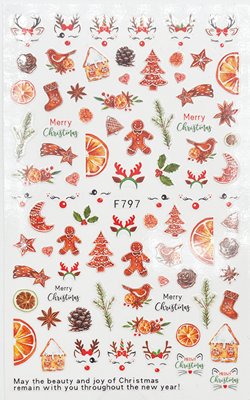 Pasties - Gingerbread & Reindeer # F 797 Main image