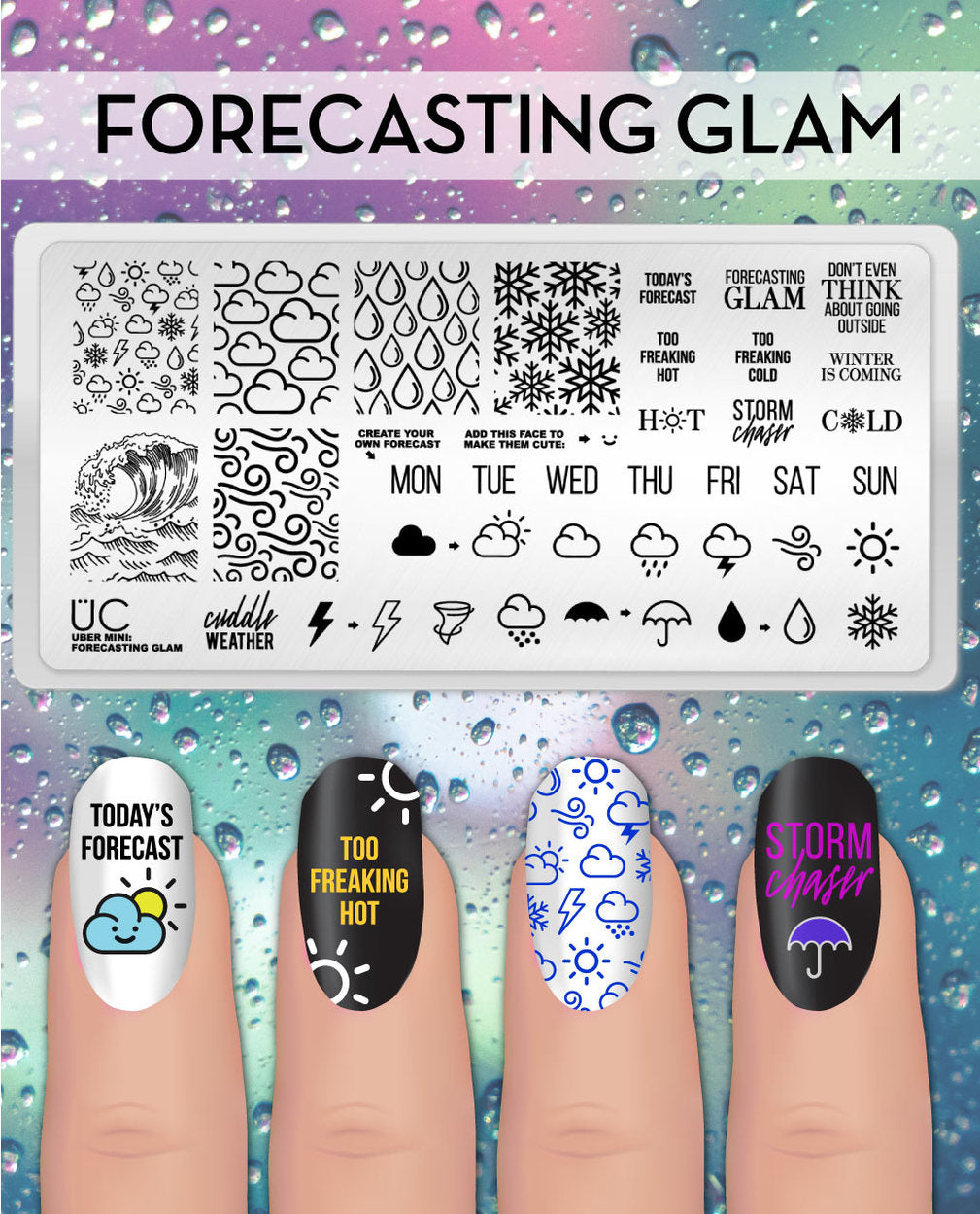 Forecasting Glam - Uber Chic Mini Stamping Plate Secondary image