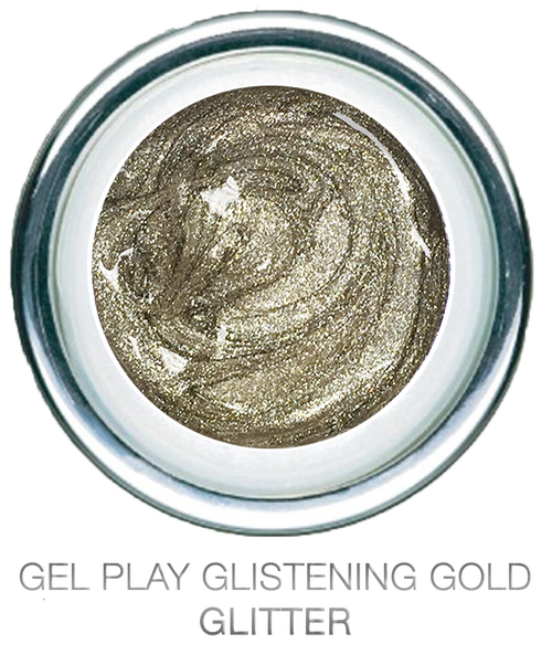 Glitter Glistening Gold Metallic - Akzentz Gel Play UV/LED