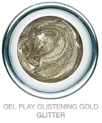 Glitter Glistening Gold Metallic - Akzentz Gel Play UV/LED