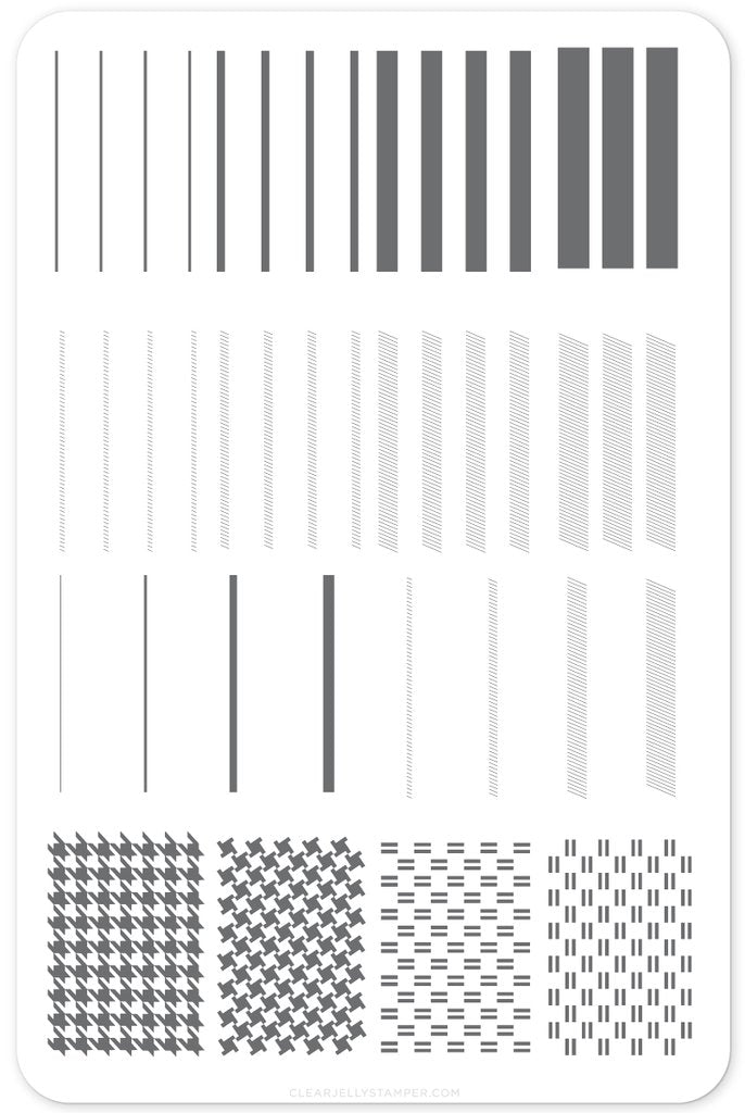 Got Plaid? (CjS-56) - Clear Jelly Stamping Plate