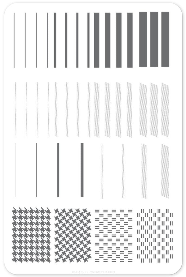 Got Plaid? (CjS-56) - Clear Jelly Stamping Plate