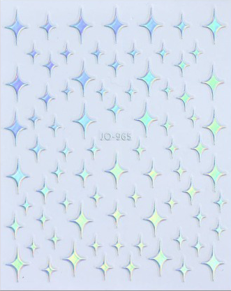 Pasties - Holo Starburst Silver JO-965 Main image