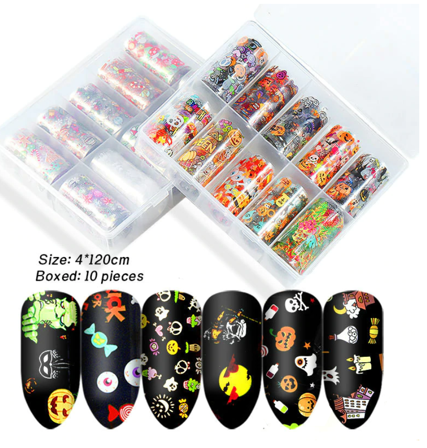 Halloween!!  Clear Foil Set