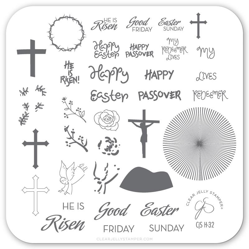 He is Risen (CjS H-32) - CJS Small Stamping Plate Secondary image