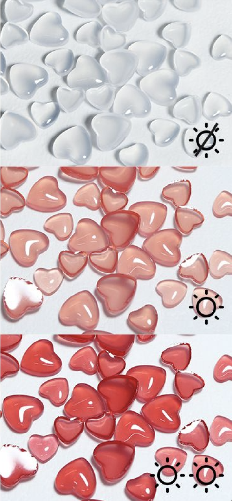 Color-Changing Hearts - Red Main image